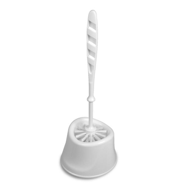 Toilet brush set on stand "Capri" white S336BEL